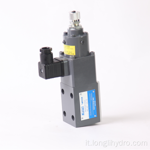 Valvola di sfogo solenoide proporzionale idraulica Tokimec